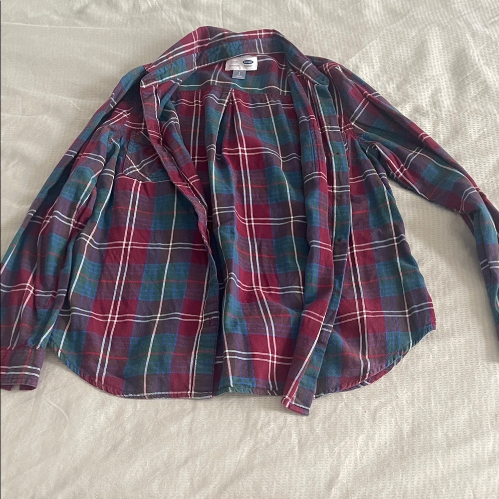 Old Navy Multicolor Plaid Shirt
